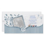 Blue Baby shower Thank You Photo Card from baby