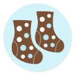 Blue Baby Socks Stickers