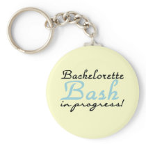 Blue Bachelorette Bash T-shirts and Gifts Key Chain
