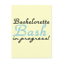 Blue Bachelorette Bash T-shirts and Gifts Post Cards