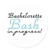 Blue Bachelorette Bash T-shirts and Gifts Stickers