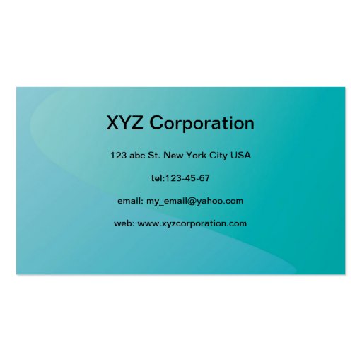 blue background 5 business card (back side)