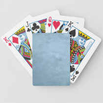 Blue Background - Add Your Own Text playing cards
