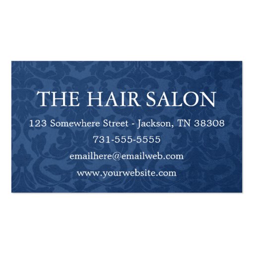 Blue Background  Business Cards (front side)