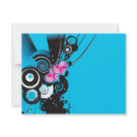 blue-background-with-shapes personalized announcements