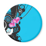 blue-background-with-shapes fridge magnets