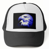 Blue Bald Eagle Mesh Hats