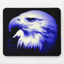 Blue Bald Eagle Mousepad