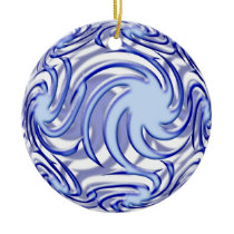 Blue Ball Christmas Tree Ornament