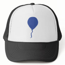 blue balloon mesh hat