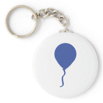 blue balloon key chain