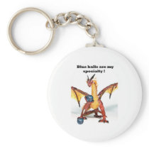 Blue Balls Keychain