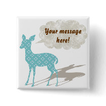 Blue Bambi All Occasions Custom Button