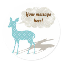 Blue Bambi All Purpose Custom Sticker