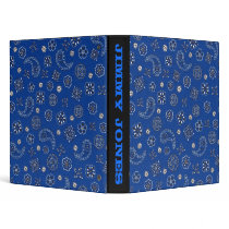Blue Bandana Binder