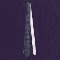 Blue Baroque Gothic Black Lace Tie