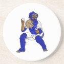 Blue baseball catcher