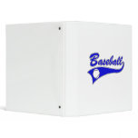 Blue Baseball Logo binders