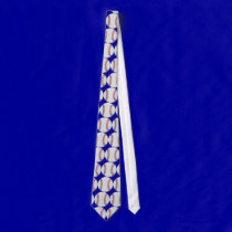 Blue Baseball Tie