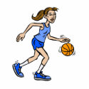 blue basketball girl