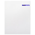 Blue Basketball Logo Letterhead Template