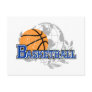 Blue Basketball T-shirts and Gifts Postcard