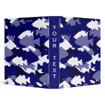 BLUE BASS CAMO VINYL BINDERS
