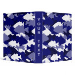 BLUE BASS CAMO VINYL BINDERS