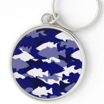 BLUE BASS CAMO KEYCHAINS