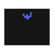 Blue Bat Cartoon. Black background. Custom Flyer