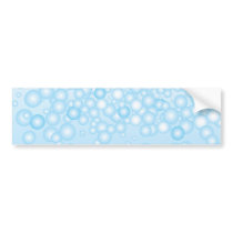 Blue Bath Bubbles Bumper Sticker