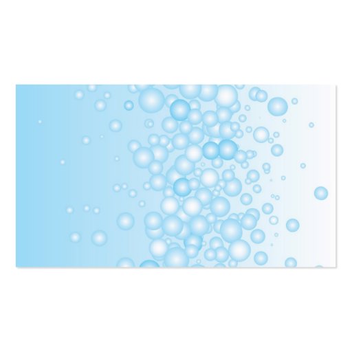 Blue Bath Bubbles Business Card