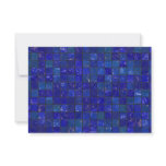 Blue Bathroom Tiles Custom Invitations