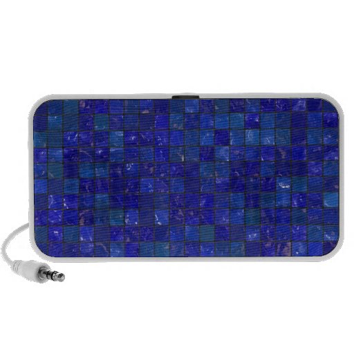 Blue Bathroom Tiles iPhone Speaker
