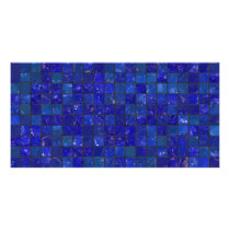 Blue Bathroom Tiles Picture Card