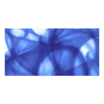 blue_batik_pattern personalized photo card