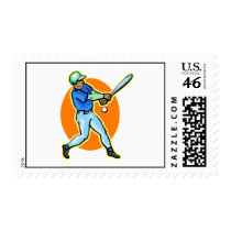 blue batter postage stamp