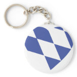 blue bavarian heart icon keychain