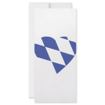 blue bavarian heart icon rack cards