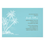 Blue Beach Baby Shower Invitations