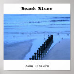 blue beach, Beach Blues, John Lintern Print
