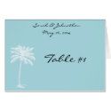 Blue Beach Getaway Tent/Table Card card
