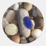 Blue Beach Glass Sticker