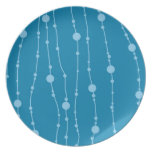 Blue Bead Curtain plates