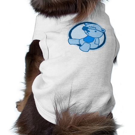 Blue Bear Eye Patch Doggie Shirt Blue Bear Eye Patch Doggie Shirt