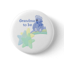 Blue Bear Grandma to Be Pinback Buttons