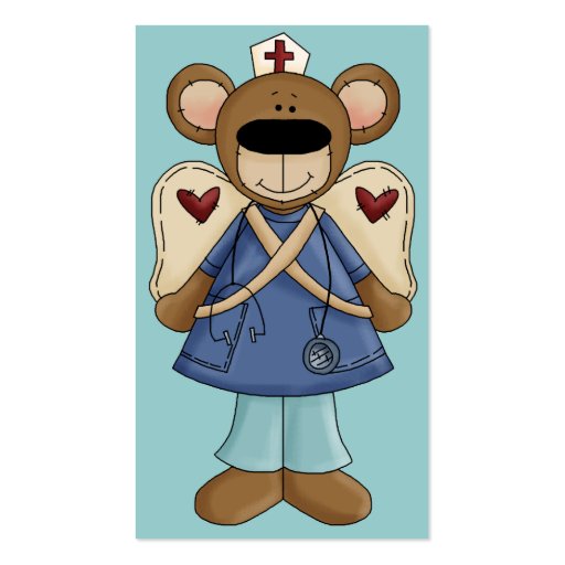 Blue Bear Nurse Business Card (front side)