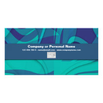 Blue Beauty business cards - customizable Photo Card Template