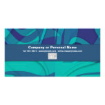 Blue Beauty business cards - customizable Photo Card Template