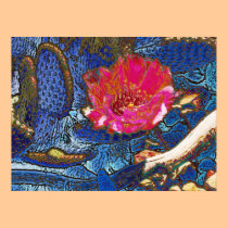 Blue Beavertail Cactus posters